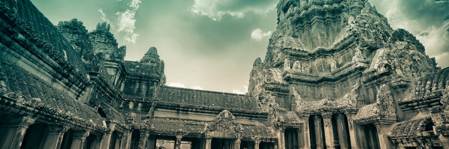 Ancient Angkor Wat Temple in Siem Reap Cambodia